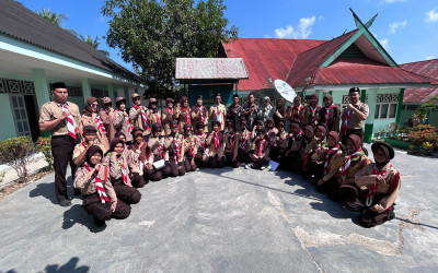 Khidmat dan Penuh Makna, PERJUSA 2026 dan Pelantikan Pengurus Pramuka Penggalang MTsN Kepulauan Selayar Resmi Dibuka